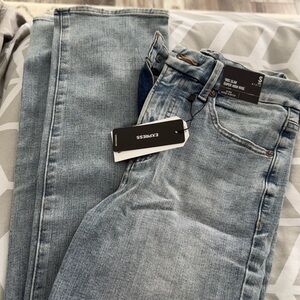 Express 90 slim super high rise ultra stretch jean new with tags size 0/2/4